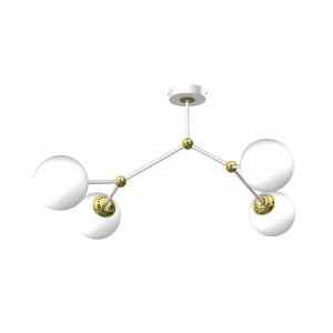 Lampa sufitowa JOY WHITE / GOLD 4xE14