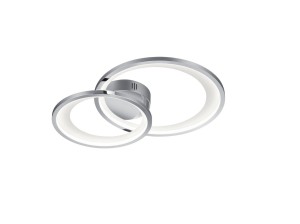 Lampa sufitowa 2-punktowa chrom/biała GRANADA 673810206