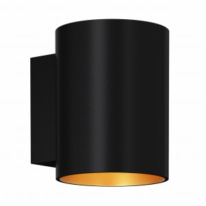 91061-N SOLA WL ROUND  KINKIET CZARNO-ZŁOTY/BLACK-GOLD