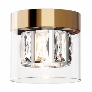 C0389-01A-F7AC GEM LAMPA SUFITOWA ZŁOTA/GOLD