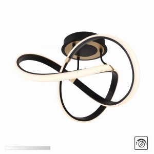MX9717-1-3BGD INDIGO LAMPA SUFITOWA CZARNO-ZŁOTA/BLACK-GOLD