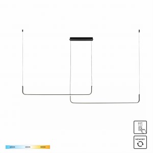 2023199-BK RIKE LAMPA WISZĄCA CZARNA/BLACK