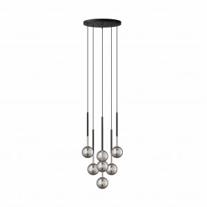 P0574-07F-SDFZ ARCTURUS LAMPA WISZĄCA CZARNO-ZŁOTA/BLACK-GOLD
