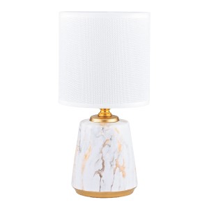 HS8605-WH LAMPA STOŁOWA BIAŁY/ZŁOTY