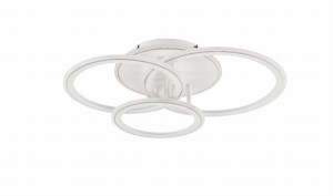 MS238130-WH LUNAR LAMPA SUFITOWA BIAŁA-CHROM/WHITE-CHROME