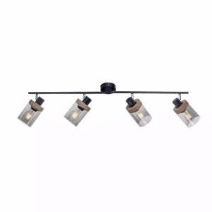 11313-18 PASQUAL LAMPA SUFITOWA CZARNY/DREWNO