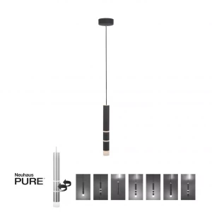 2211-18 PURE-VEGA LAMPA WISZĄCA CZARNA