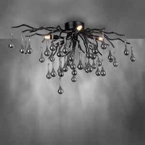 8090-18 ICICLE LAMPA SUFITOWA CZARNY