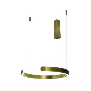 Lampa LED wisząca okrąg złota XZ-002 42W + pilot