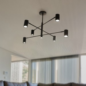 Lampa Siena 6 x spot GU10 DD-40 czarna