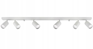 Lampa Szyna Biała 6 x GU10
