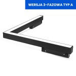 Lampa magnetyczna narożna DDCX-B12 24W 4000K - TYP A
