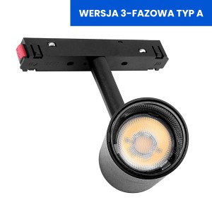 Reflektor spot do szyn magnetycznych 15W 4000K DDCX-B15 - TYP A