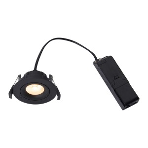 Oprawa typu downlight ALIKI KIP IP44 INDBYG LED SORT 2310320003