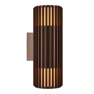 Lampa kinkiet ALUDRA DOUBLE WALL E27 SEASIDE METALLIC BROWN