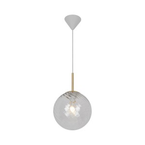 Lampa wisząca CHISELL 25 PENDEL E27 MESSING/KLAR