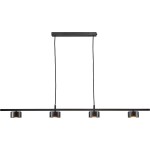 Lampa wisząca CLYDE 4-SKINNE LED SORT