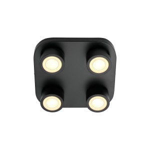 Lampa sufitowa CLYDE 4-SPOT CEILING LED BLACK