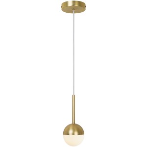 Lampa wisząca CONTINA PENDEL MESSING/OPAL GLAS