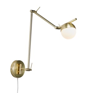 Lampa kinkiet CONTINA G9 MESSING