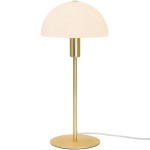 Lampa stołowa ELLEN BORD E14 OPAL/MESSING