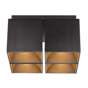 Oprawa typu downlight Ethan ETHAN 4-SPOT GU10 SORT