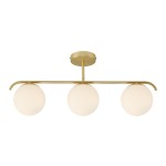 Lampa sufitowa GRANT 3-PENDEL E14 MESSING