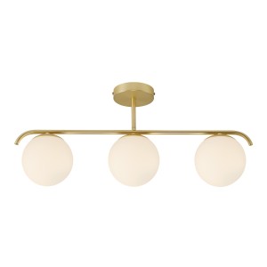 Lampa sufitowa GRANT 3-PENDEL E14 MESSING