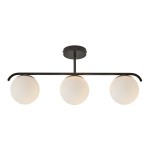 Lampa sufitowa GRANT 3-PENDEL E14 SORT