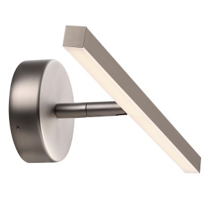 Lampa kinkiet IP S13 40 WALL INCL. LED MODULE BRUSHED STEEL IP44