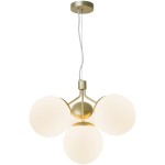 Lampa wisząca IVONA 4-PENDEL E27 MESSING