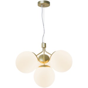 Lampa wisząca IVONA 4-PENDEL E27 MESSING
