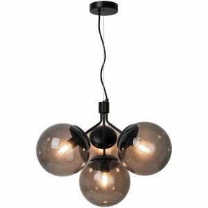 Lampa wisząca IVONA 4-PENDEL E27 SORT