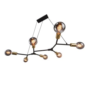 Lampa wisząca JOSEFINE 7-PENDEL E27 SORT