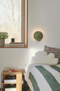 Lampa ścienna Konchi Zielona