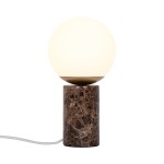 Lampa stołowa LILLY MARMOR BORD E14 BRUN