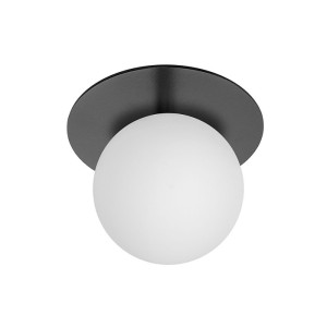 BORRA A czarna lampa ścienna / kinkiet