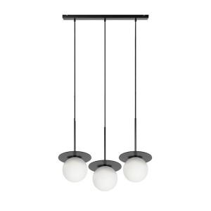 BORRA B 3L czarna potrójna lampa sufitowa