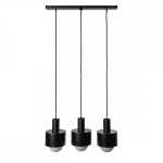 ENKEL 3L czarna sufitowa lampa wisząca