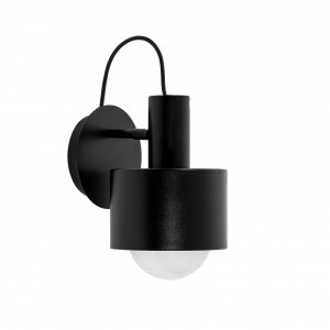 ENKEL W czarna lampa ścienna / kinkiet