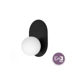 HANEA czarna lampa ścienna / kinkiet