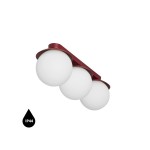 KUUL B burgundowa lampa sufitowa / plafon z podwyższoną szczelnością IP44