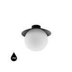 KUUL C czarna lampa sufitowa / plafon z podwyższoną szczelnością IP44