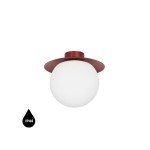 KUUL C burgundowa lampa sufitowa / plafon z podwyższoną szczelnością IP44