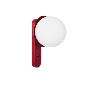KUUL D1 Burgundowa Lampa Ścienna / Kinkiet Z Włącznikiem