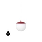 KUUL G burgundowa sufitowa lampa wisząca z podwyższoną szczelnością IP44