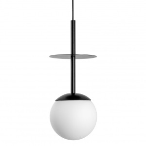PLAAT A czarna sufitowa lampa wisząca