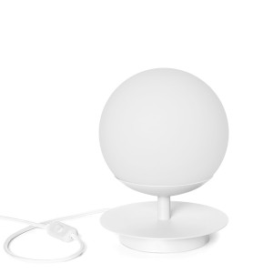 PLAAT ST biała lampa stołowa