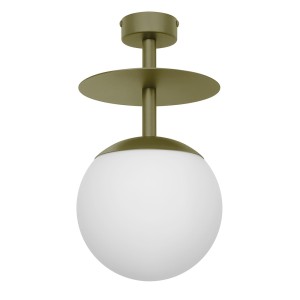 PLAAT B oliwkowa lampa przysufitowa / plafon