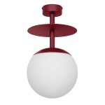 PLAAT B burgundowa lampa przysufitowa / plafon